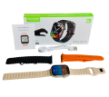 Keqiwear KW2 Max Smartwatch – 49mm Display, 3 Stylish Belts, Wireless Charging, Customizable Faces.