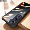 Quiberk for Vivo V40 Lite 4G 5G Case Edge-Reinforced Shockproof Hard Transparent Phone Cover.