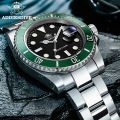 ADDIESDIVE Stainless Steel Watch Men's European and American Business Leisure Quartz Watch Waterproof Outdoor Sports Watch.