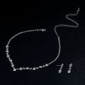 BLIJERY Simple Bridesmaid Bridal Jewelry Set Bling Rhinestone Crystal Choker Necklace Earrings Women African Wedding Jewelry Set. 
