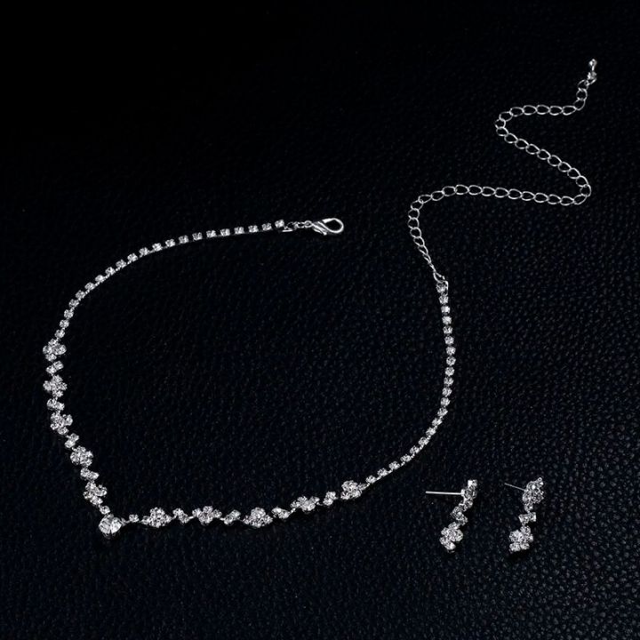 BLIJERY%20Simple%20Bridesmaid%20Bridal%20Jewelry%20Set%20Bling%20Rhinestone%20Crystal%20Choker%20Necklace%20Earrings%20Women%20African%20Wedding%20Jewelry%20Set%20-%20Image%206