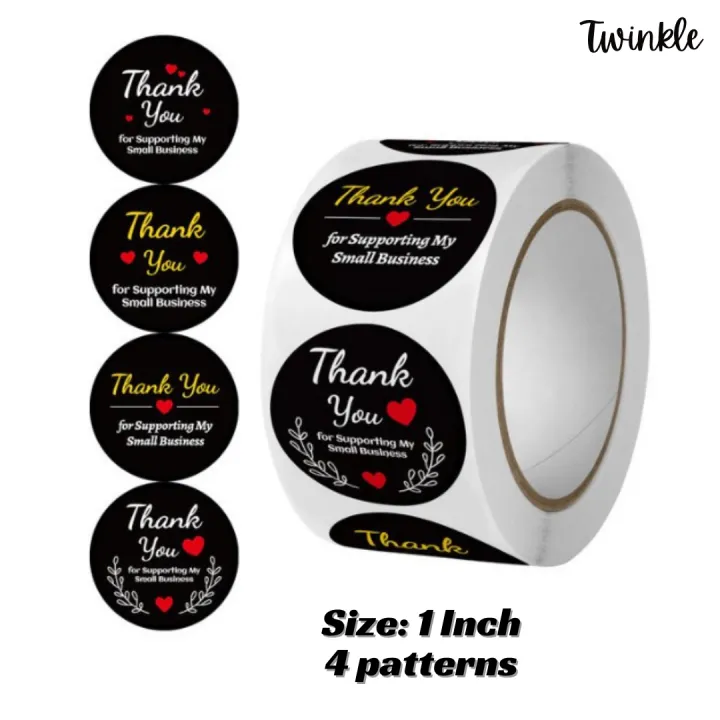 500 pieces 1 Inch Thank You for Your Order Stickers Decorative Thank ...
