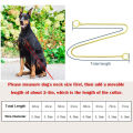 Dog Snake Chain Choke Collar P Chock Metal Chain Dog Collar Necklace Walking Training Pet Supplies for Small Medium Large Dogs.