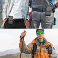 Cell Phone Nylon Protective Case Waist Bag Shockproof Outdoor Accessories Black. 