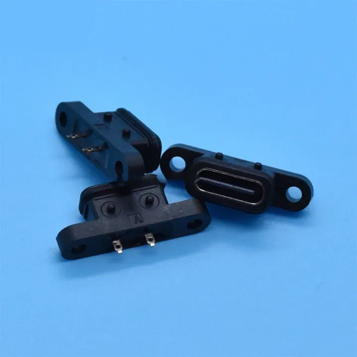 2pcs%20TYPEC%202Pin%20Waterproof%20Female%20USB%20C%20Socket%20Port%20Hole%20Fast%20Charge%20Interface%20BDM%20-%20Image%203