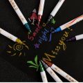 10 Colors/Set Fine Point Brush Metallic Marker Pens Double Tip Markers for Black Paper, Calligraphy Art Pen Painting Drawing.