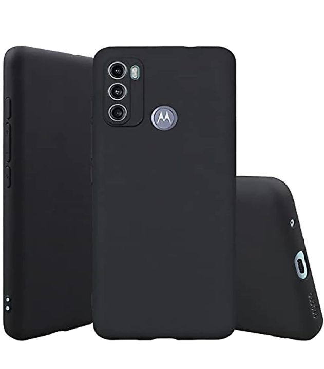 Motorola Moto G31, Slim Fit Silky And Soft Touch Finish Silicone Matte Finish TPU - Black (With Logo)