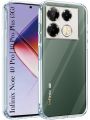 For Infinix Note 40 Shockproof TPU Bumper Clear Soft Silicone Acrylic Mobile Phone Case [ Pani Cover ] Back Cover. 