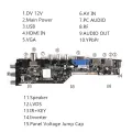 【YIYANGMAOYI111】universal scaler TV Controller Board Digital Signal DVB-C DVB-T2 DVB-T Universal LCD UPGRADE 3463A with lvds. 