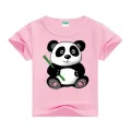 Kids Cartoon Funny Panda T-shirts Summer Costume Baby Boys Girls Clothing Children T Shirts Children's Wear. 