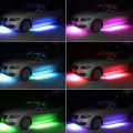 4x RGB LED Strip Under Car Tube Underglow Underbody Neon Light Kit Remote 90*120 Encounter. 