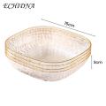 Multi-functional Plate for Serving Display Purposes Stylish Translucent Storage Plate Multi-function Spit Bone Dish for Home Supplies Light Luxury Style Perfect for Southeast Asian Buyers Plate.