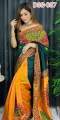 Embroidery And Dolorer Kaj Dhupian Silk Block Print Saree For Women - Sari.