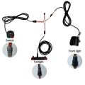 E-Bike Accessories-1 x Front Light
1 x Tail Light
1 x speaker
1 set x connecting wires-Black.