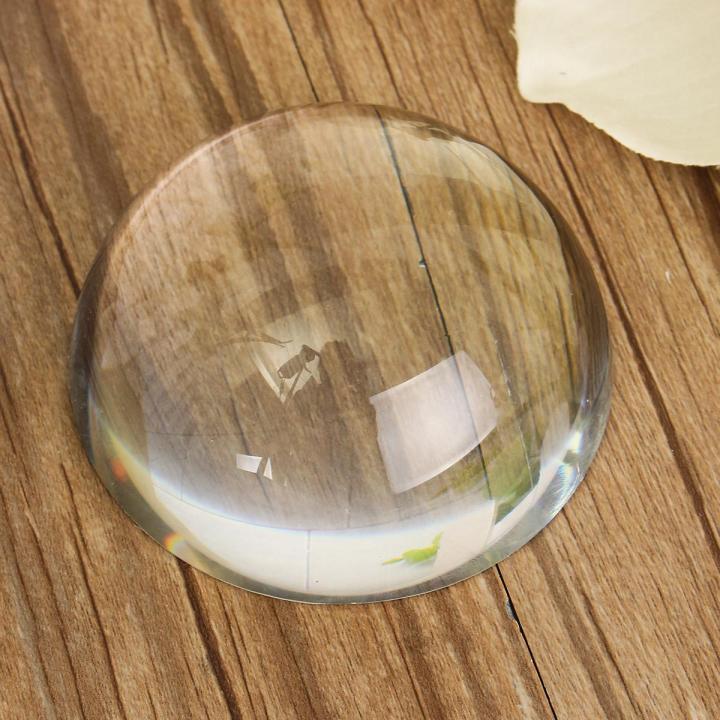 K9%2080mm%20Glass%20Crystal%20Paper%20Clear%20Half%20Sphere%20Lens%20Ball%20Magnifying%20Photo%20Prop%20-%20Image%204