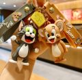 Tom And Jerry pendant keyring keychain. 