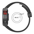 20mm Folding Buckle Hole Silicone Watch Band For Garmin Fenix 7S Solar. 