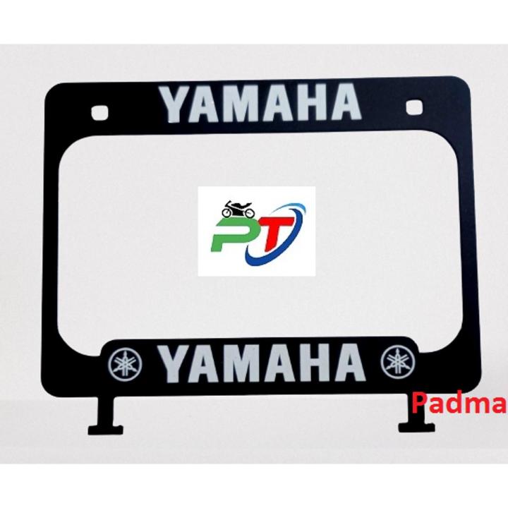 Full metal Back Licence plate cover or New design number plate cover for motorcycle Any Yamaha . Black