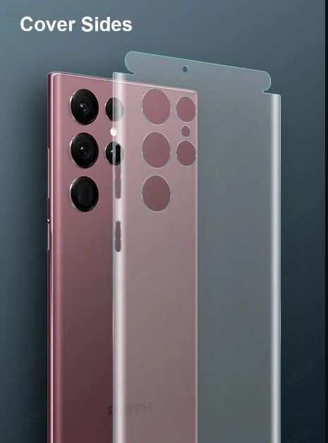 Samsung Galaxy S23 Ultra/ Galaxy S22 Ultra/Galaxy S25 Ultra/Galaxy S24 Ultra Transparent Poly Back Sticker Scratch Resistant