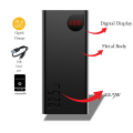 Baseus Adaman 22.5W 20000mAh Metal Digital Display Power Bank – Fast Charging QC3.0 PD3.0, Dual USB + Type-C Output, Smart LED Screen, Quick Recharge External Battery for iPhone, Samsung, Xiaomi, Huawei & All Devices – Black.