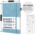 Banded Planner Elegant English Hardcover Notebook A5 Portable Budget Planner for Office Students Home Professionals Gift.