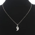 Handmade Designer Yin Yang Tai Chi Bracelet and Necklace Set Adjustable Matching Jewelry for Best Friends and Couples. 