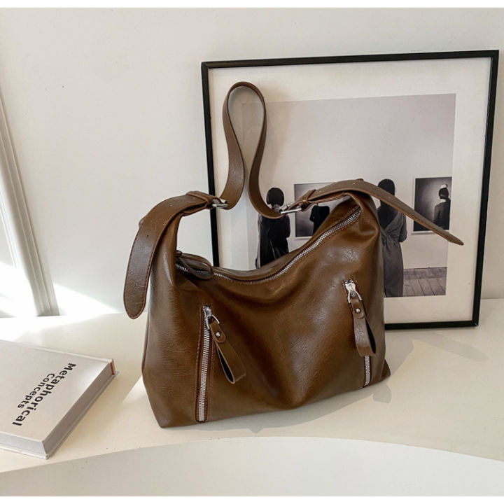 Retro%20fashion%20versatile%20large%20capacity%20bag%20women's%20new%20double%20pocket%20winter%20commuter%20tote%20bag%20niche%20shoulder%20bag%20-%20Image%206
