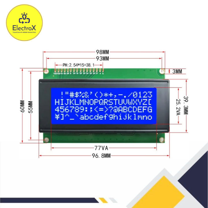 LCD2004%20%2020x4%202004A%20Blue%20Screen%20SPLC780D%20Character%20LCD%20IIC%20I2C%20Serial%20Interface%20Adapter%20Module%20AIP31066%20-%20Image%203