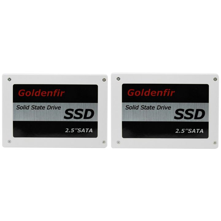 Goldenfir 2 Pcs SSD 2.5 Hard Drive Disk Disc Solid State Disks 2.5Inch Internal SSD, 128GB & 240GB
