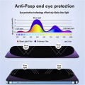 6in1 [3Pcs Privacy Safe Glass + Metal Camera Lens] Anti-blue Ray Screen Protector For iPhone 11 12 13 Mini 14 15 Plus Pro Max. 