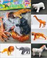 6 Pieces Plastic Mini Jungle Animals Toys Animal Collection For Kids Education Toy - Multicolor.