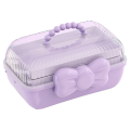 Storage Boxes for Children'S Hair Accessories Necklaces Headbands Hairpins and Bows Foldable Desktop Dustproof Storage Reusable B.