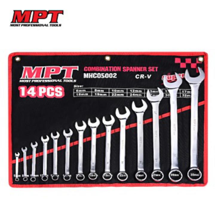 MPT 14Pcs Combination Spanner Set MHC05002 - Kings Trading