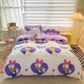 New Cartoon Skin-Friendly Four-Piece Set Student Dormitory Children's Household Bedding Quilt Cover Bed Sheet Fitted Sheet Wholesale.