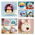 Scenery Moon Punch Needle Embroidery Starter Kits DIY Craft Set Rug Hooking Punch Needle Tool With Threader Fabric Wool Yarn Vnce Lncei.