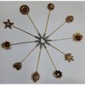 Metal Hijab Pin Set for Women - Pack of 6.