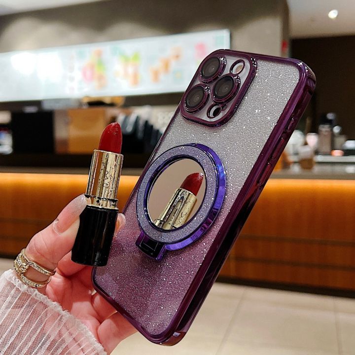 %E3%80%90Shop%20the%20Latest%20Trends%E3%80%91%20HODON%20Plating%20Glitter%20Diomand%20Magnetic%20Ring%20Holder%20Phone%20Cases%20For%2016%2015%2011%2012%2013%2014%20Pro%207%208%20Plus%20X%20XR%20XS%20Case%20Lens%20Film%20Gradient%20Make-up%20Stand%20Cover%20-%20Image%205