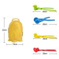 Snow Toys Kit 5 PCS Snowball Maker Tool Snow Toys Kids Winter Outdoor Toys Snow Ball Clip Snow Games for Kids and Adults. 