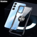 Phone Case for Samsung Galaxy A24 Back Cover Hard Clear Transparent Shockproof Handphone Cases Casing Hp for Samsung A24 4G Cover Cases Navigation Holder Ring Back Cover. 
