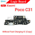 Charging Logic Board For Xiaomi Poco C31 C40 C50 C51 C55 Charging Port USB Plug PCB Dock Connector Spare parts. 