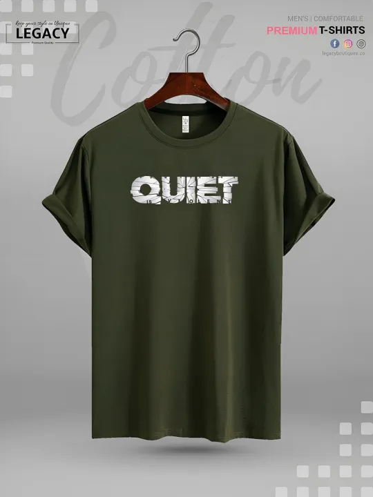 Great%20Quality%20Mens%20Tshirt%20In%20Lowest%20Price%20QUIET%20Printed%20-%20Image%202