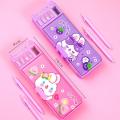 【Bestseller Alert】 New Combination Lock Pencil Box Learning upplie Mechanical Deformation Cartoon Pencil Cae Rabbit Multifunctional Cartoon Pen Cae Girl Gift. 