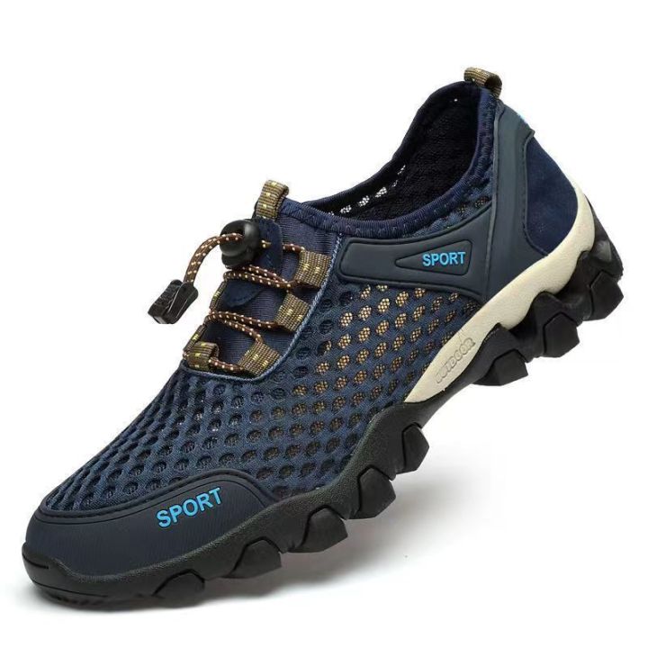 41 Blue - Sports Men's Trending Breathable Fabric Shoe