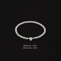 Alien New Classic Heart Shape A-Z Initial Letter Women Bracelet Temperament 4mm Stone Handmade Bracelet For Women Jewelry Gift. 