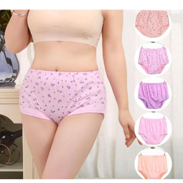 6 pieces cotton print panty womens wear comfortable under pant