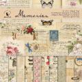 Design Sense 12Sheets Flower Sea Printed Scrapbooking Background Paper Pads Vintage Junk Journal Paper Packs Art Handmade Crafts Amour zii. 