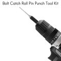 9-Piece Set-Up Punch Round Punch Pieces Roll Pin Punch Set Tool Bolt Catch Roll Pin Punch Tool Kit.