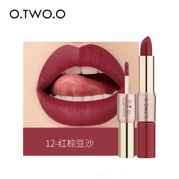 O.TWO.%20o%20Double-ended%20matte%20lip%20gloss%20lipstick%20is%20not%20easy%20to%20fade%20and%20bites%20the%20lip%20with%20a%20two-in-one%20velvet%20-%20Image%207