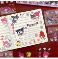 100PCS Cute Sanrio Stickers Gift Box Kuromi Melody Cinnamoroll Guka Set DIY Phone Waterproof Cartoon Decorative Sticker Materia.