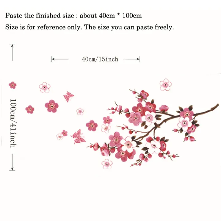 Cherry%20Blossom%20Tree%20Branch%20Wall%20Stickers%20Living%20Room%20Bedroom%20Background%20Decoration%20Mural%20Art%20Decals%20Plant%20Sticker%20For%20Home%20Decor%20-%20Image%205